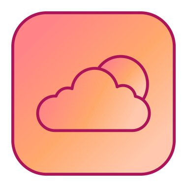 bulut simgesi, vektör illüstrasyonu