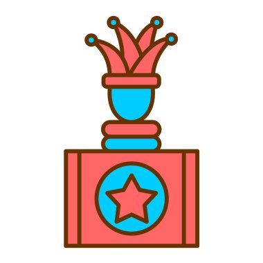 Yıldız simgesi vektör illüstrasyon tasarımlı ödül