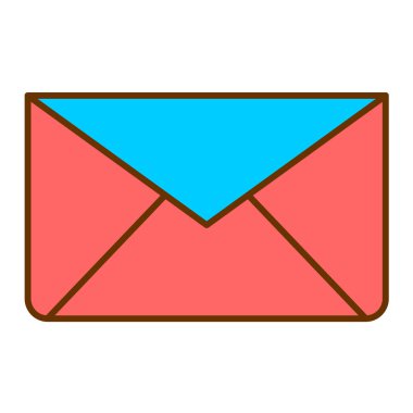 zarf e- posta simgesi vektör illüstrasyon grafik tasarımı