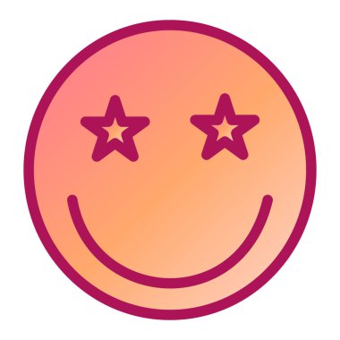 emoji. Web simgesi basit illüstrasyon