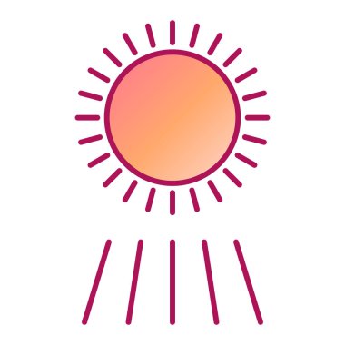 Güneş Simgesi Vektör illüstrasyonu