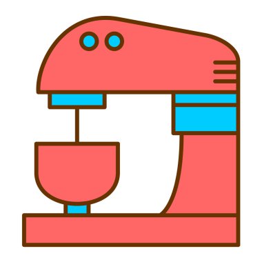 Mutfak makinesi. vektör illüstrasyonu