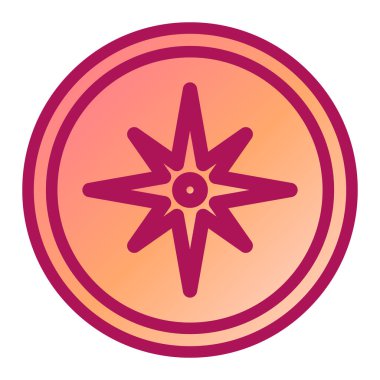 Modern simge vektör resimlemesini pusula 