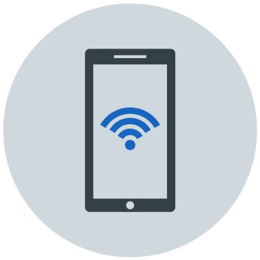 Cep telefonu. Web simgesi basit illüstrasyon