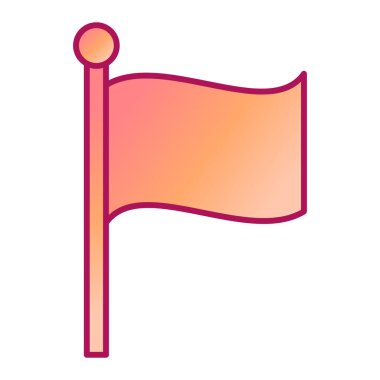 bayrak ikonu vektör illüstrasyonu