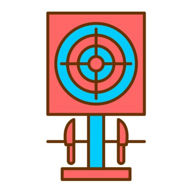 hedef simge vektör illüstrasyonu