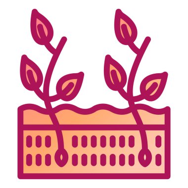 bitki simgesi vektör illüstrasyonu