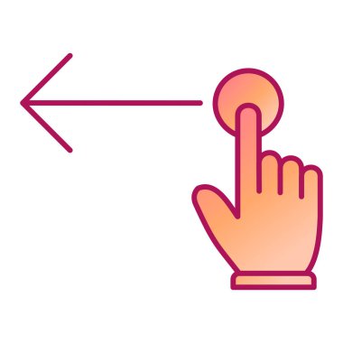 dokunmatik ekran vektör simgesi modern basit illüstrasyon