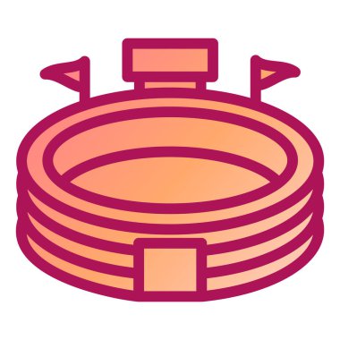 Futbol stadyumu. Web simgesi