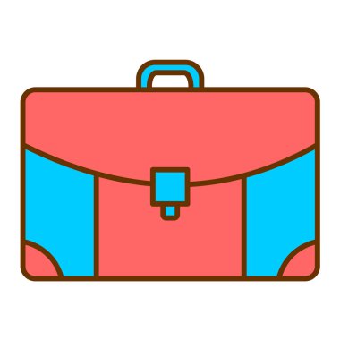 evrak çantası ikonu vektör illüstrasyonu