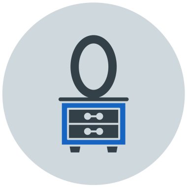 Masa. Web simgesi basit illüstrasyon