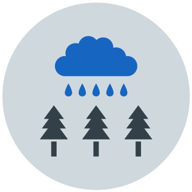 yağmur modern simge vektör illüstrasyonu 