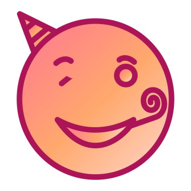 Mutlu yüz simgesi ikon vektör illüstrasyon tasarımı