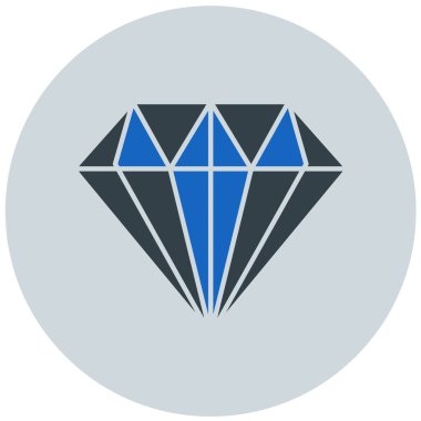 Elmas. Web simgesi basit illüstrasyon