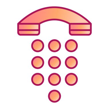 telefon simgesi vektör illüstrasyonu