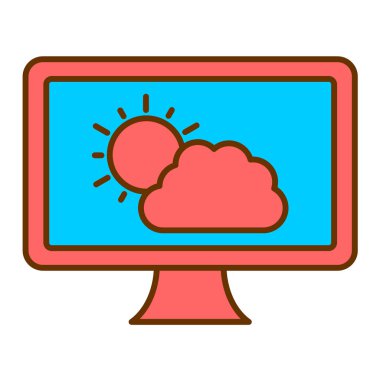 Bulut hesaplama. Web simgesi