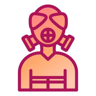 Maske. Web simgesi basit tasarım