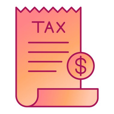 Fatura. Web simgesi basit illüstrasyon