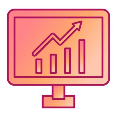İş büyüme satırı vektör simgesi
