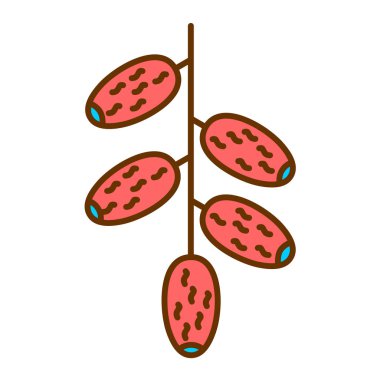 meyve ve sebze ikonu, organik gıda konsepti 