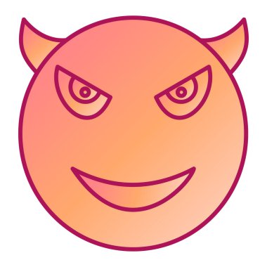 Gülümseme ifadesi vektör illüstrasyonlu mutlu yüz ifadesi