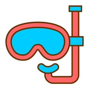 yüzme havuzu ikonu vektör illüstrasyonu