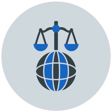 Adalet. Web simgesi basit tasarım