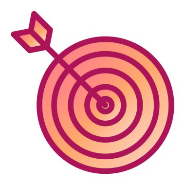 Hedef. Web simgesi basit illüstrasyon