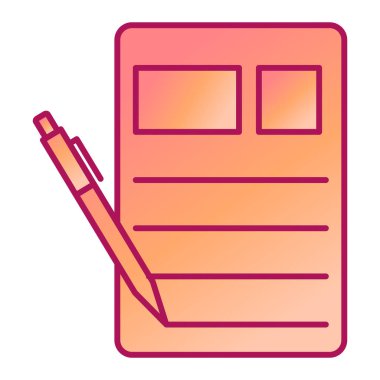 kalem simgesi, vektör illüstrasyonu