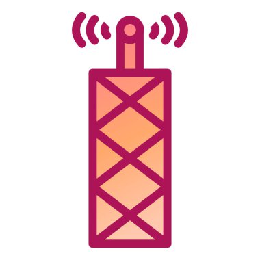 Anten. Web simgesi basit illüstrasyon