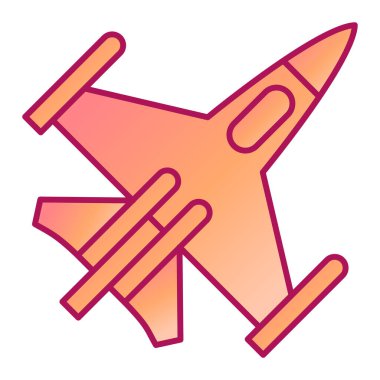 hava savaşçısı modern ikon vektör çizimi 