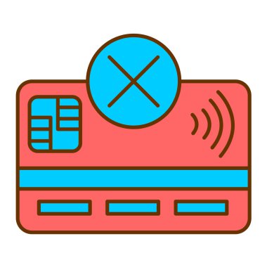 Kredi kartı vektör simgesi