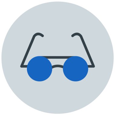 Gözlük. Web simgesi basit illüstrasyon