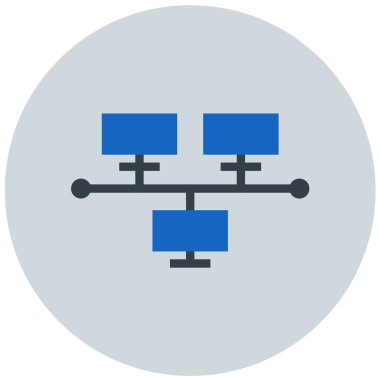 şebeke. Web simgesi basit illüstrasyon