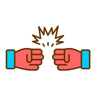 ilk vektör düz renk simgesi