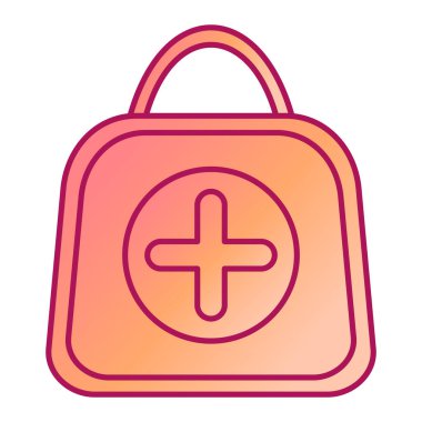 çanta simgesi vektör illüstrasyonu