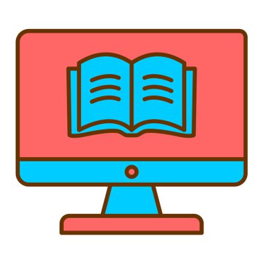 kitap simgesi vektör illüstrasyonu