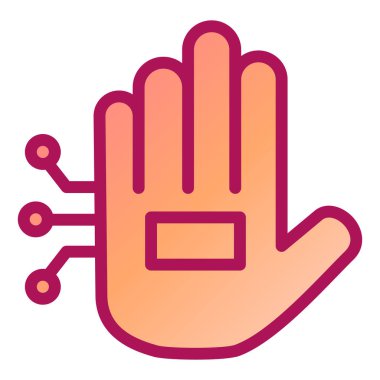 el simgesi vektör illüstrasyonu