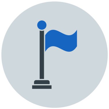 Bayrak. Web simgesi basit tasarım