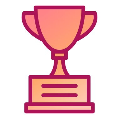 Kupa. Web simgesi basit illüstrasyon