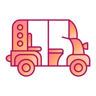 dağıtım kamyonu ikonu vektör çizimi tasarımı