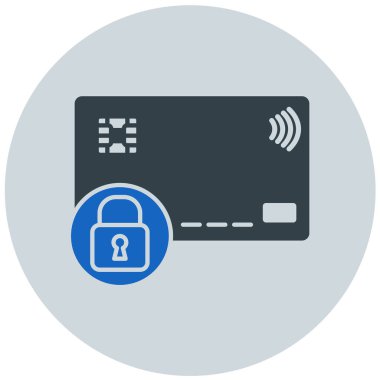 Kredi kartı vektör simgesi