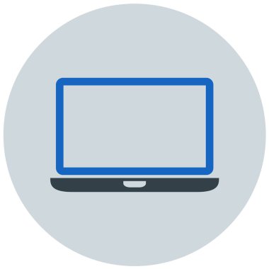 Bilgisayar. Web simgesi basit illüstrasyon