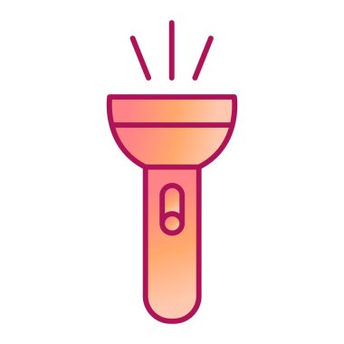 Modern meşale simgesinin vektör illüstrasyonu