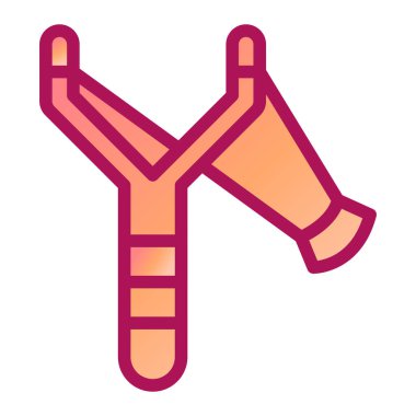 Sapan simgesinin vektör illüstrasyonu.