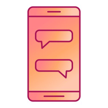 ileti sohbet vektör simgesi