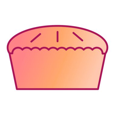 Lezzetli pasta ve vektör çizimi.