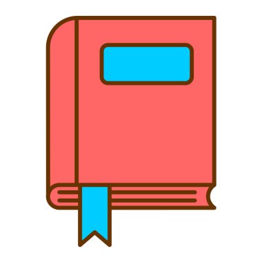 kitap simgesi vektör illüstrasyonu