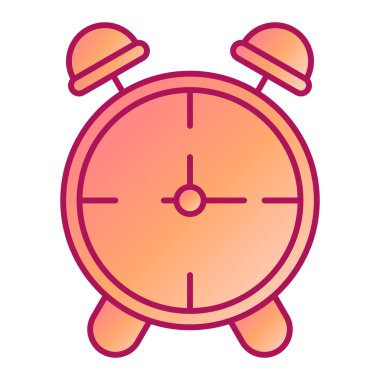 Alarm saati simgesi vektör çizimi tasarımı