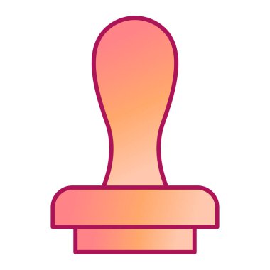 mühür ve saplı pul, vektör illüstrasyonu